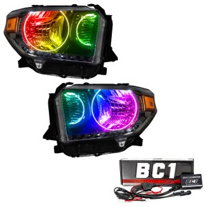 Toyota Tundra Headlight Assembly - ORACLE Lighting - Dual Halo Kit - ColorSHIFT w/ BC1 Controller - `14-`17
